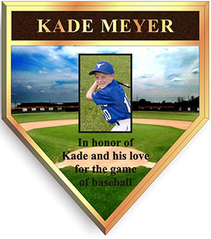 baseball plaque, bronze baseball plaque