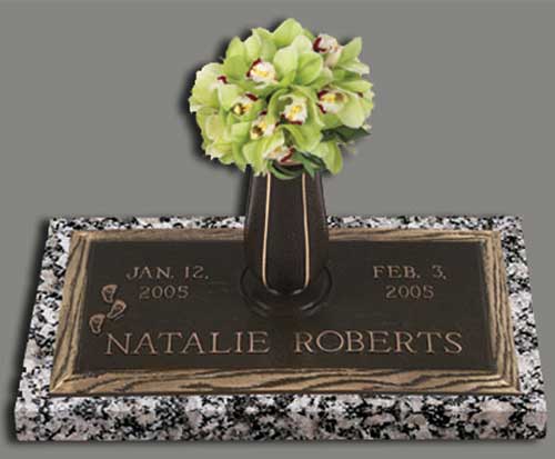 individual custom border cast bronze memorial