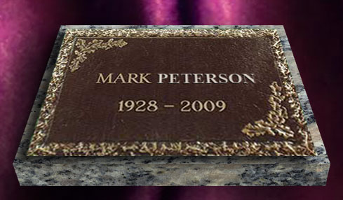 individual custom border cast bronze memorial marker