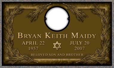 spirtual icon individual custom border cast bronze memorial marker