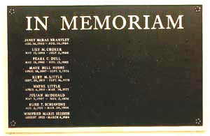 Bronze Plaque, Bronze Plaques